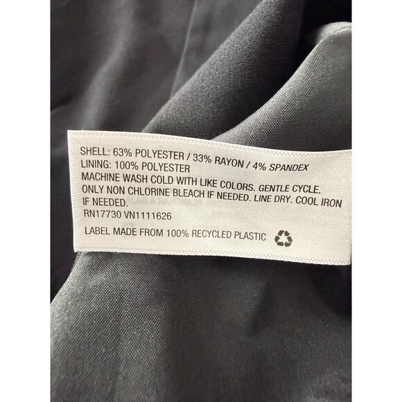 A New Day Size S Career Notched Blazer Jacket Lined Long Sleeve Black - Picture 6 of 7